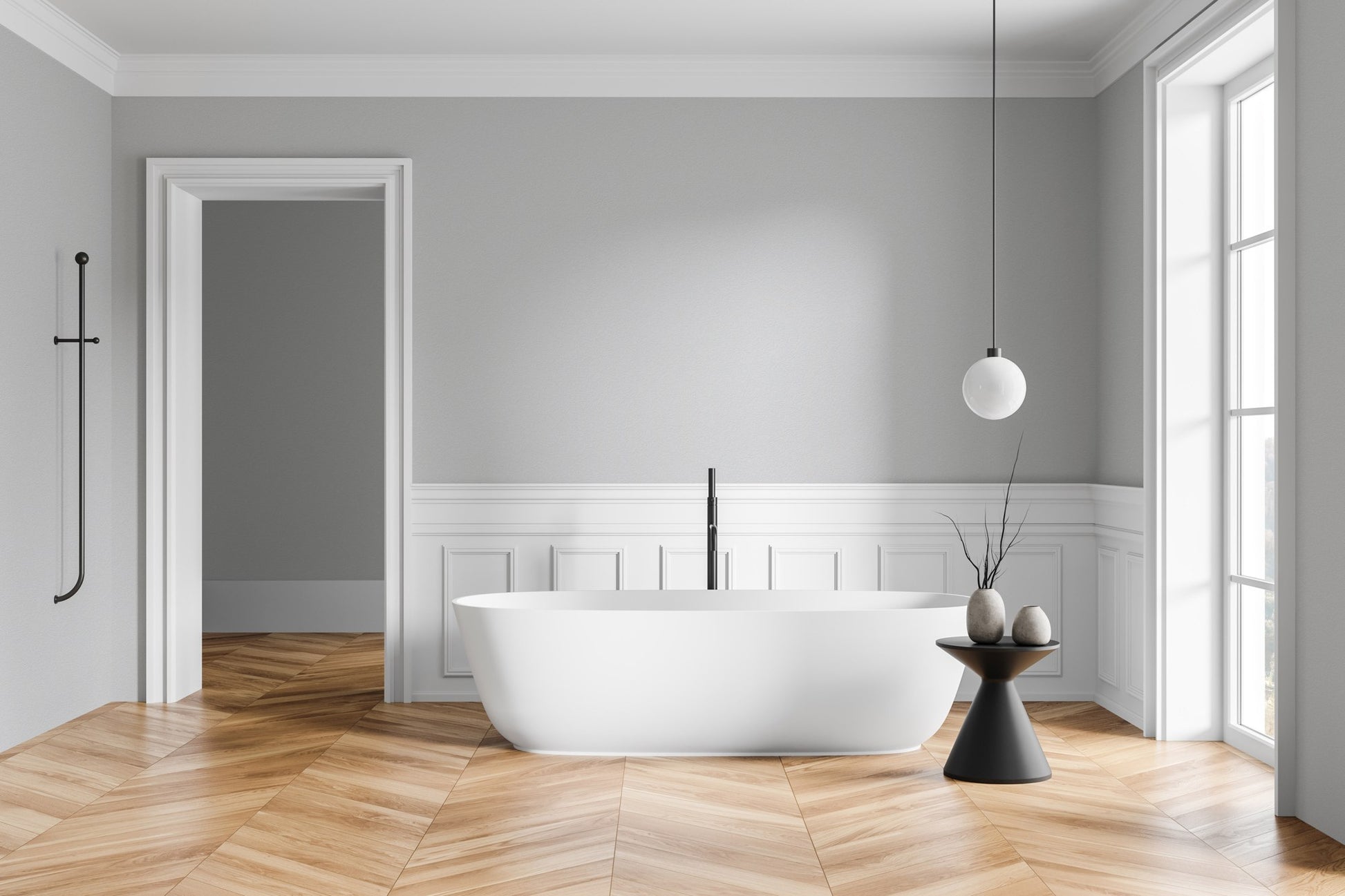 Soft Hue Ash Plain Texture Wallpaper by La Belle Maison