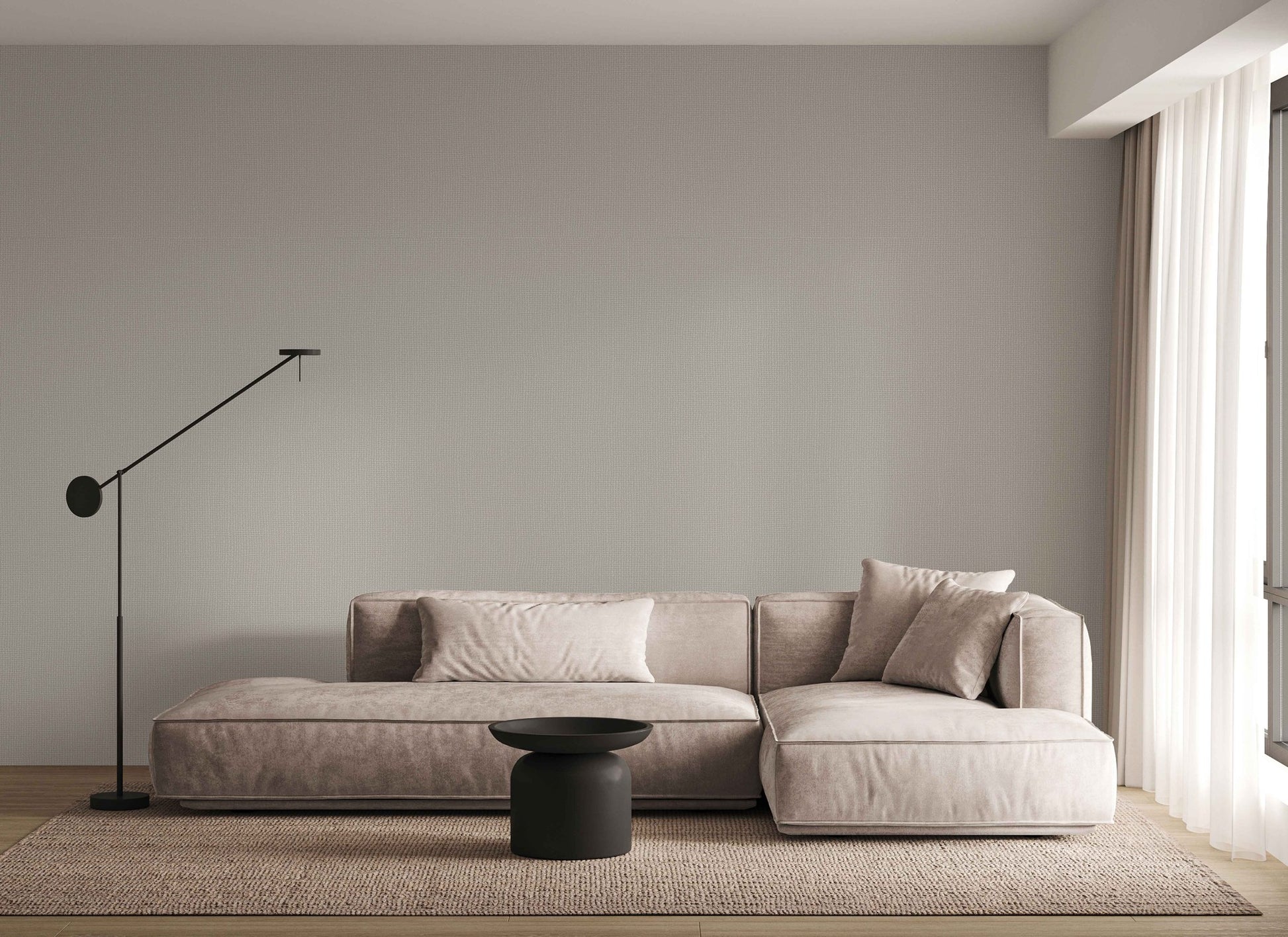 Soft Hue Pearl Muted Texture Wallpaper by La Belle Maison