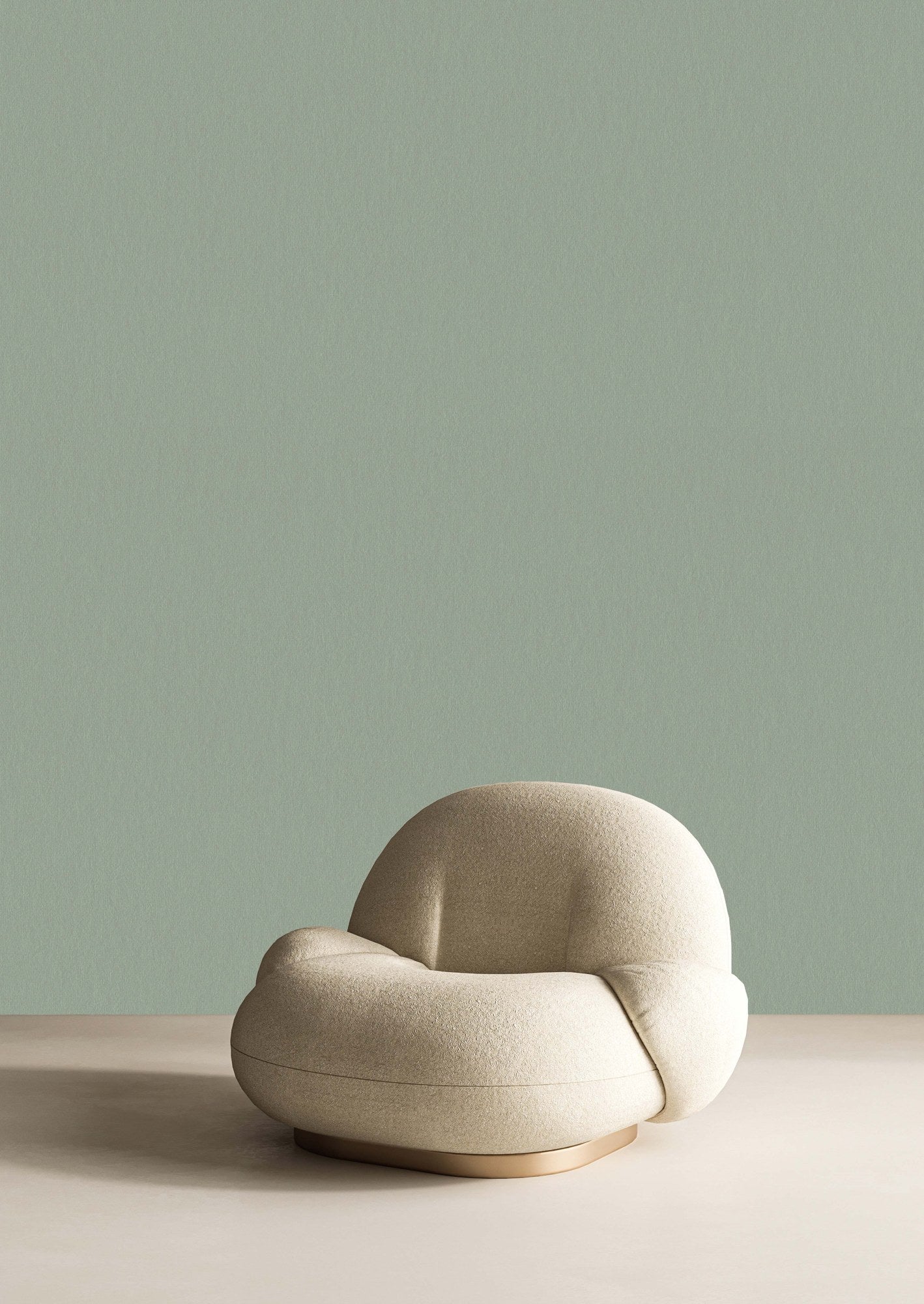 Soft Hue Eucalyptus Colour Wash Wallpaper by La Belle Maison