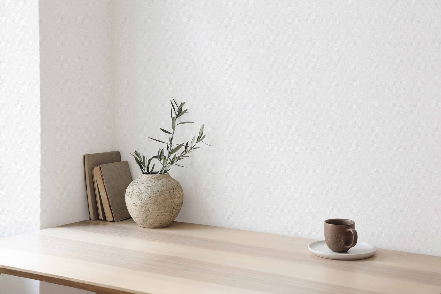 Soft Hue Ash Muted Texture Wallpaper by La Belle Maison