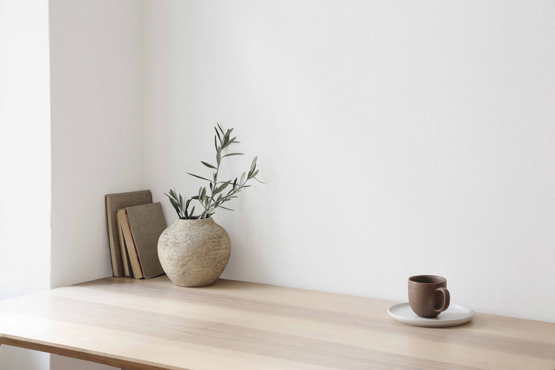 Soft Hue Ash Muted Texture Wallpaper by La Belle Maison