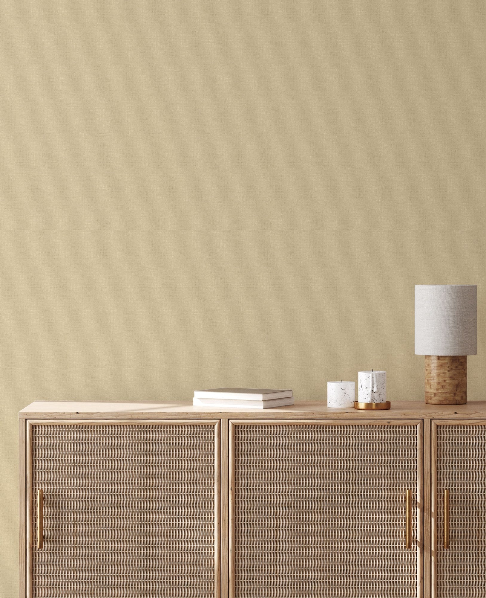 Soft Hue Biscuit Calm Linen Wallpaper by La Belle Maison