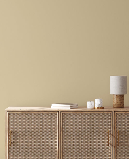 Soft Hue Biscuit Calm Linen Wallpaper by La Belle Maison
