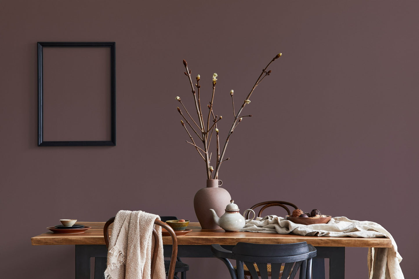 Soft Hue Rust Muted Texture Wallpaper by La Belle Maison