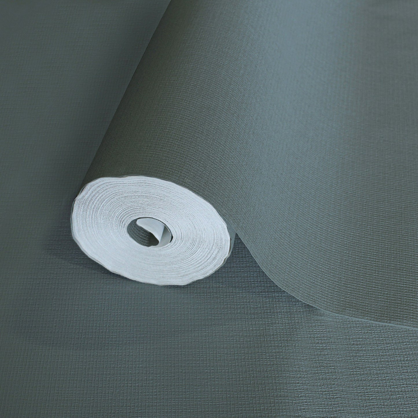 Soft Hue Pewter Calm Linen Wallpaper by La Belle Maison