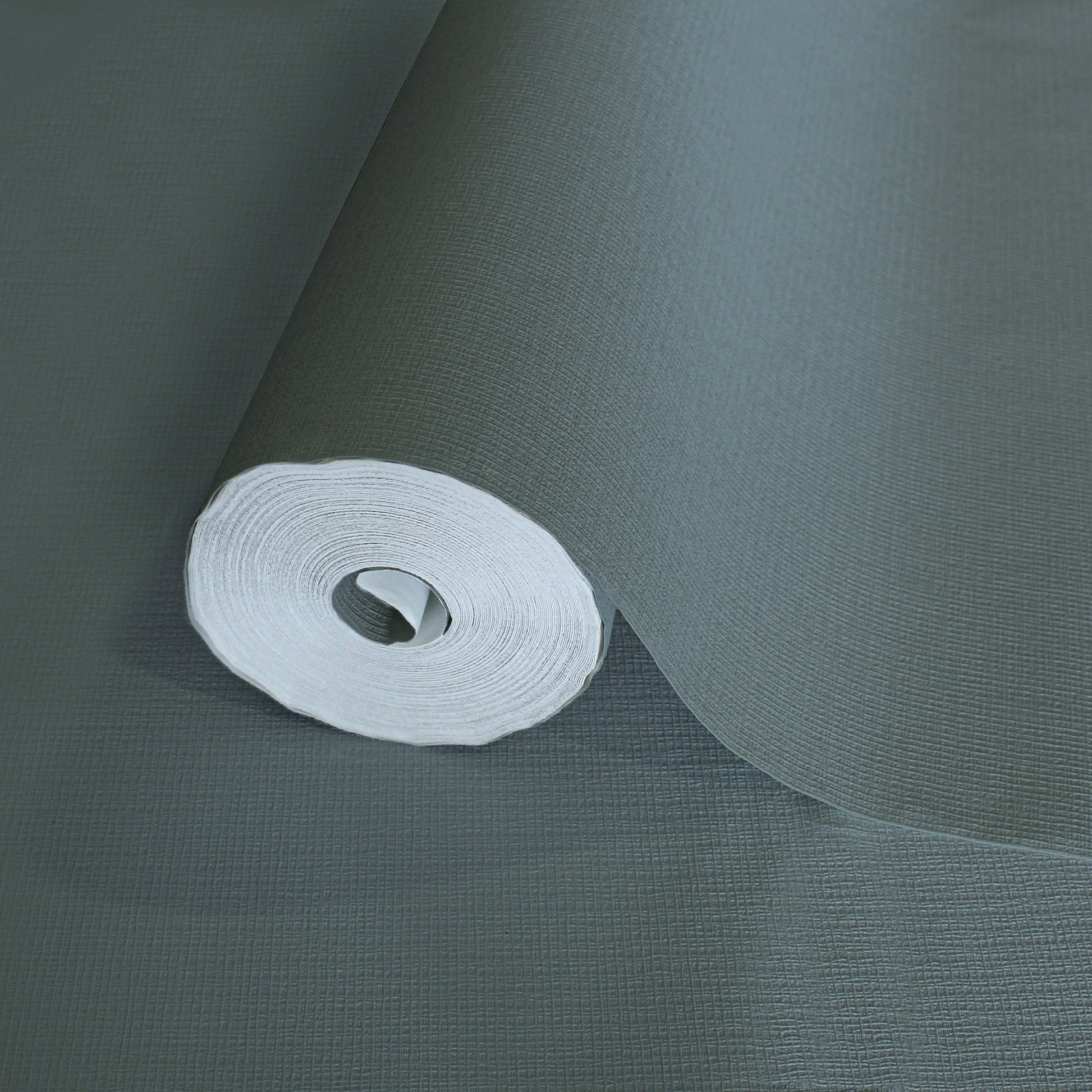 Soft Hue Pewter Calm Linen Wallpaper by La Belle Maison
