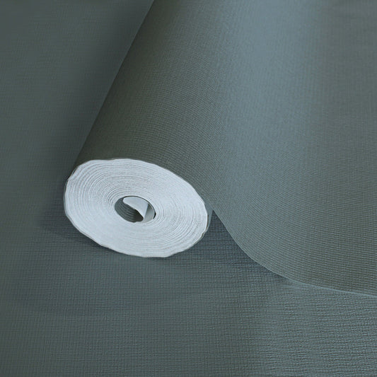 Soft Hue Pewter Calm Linen Wallpaper by La Belle Maison