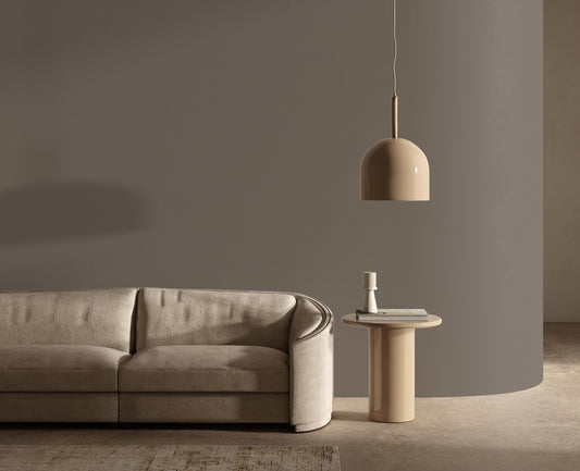 Soft Hue Greige Muted Texture Wallpaper by La Belle Maison