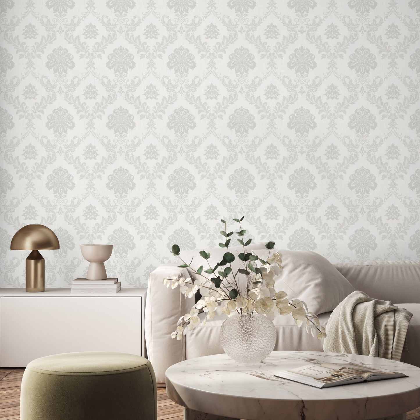 Soft Hue Dove Soft Tone Wallpaper by La Belle Maison