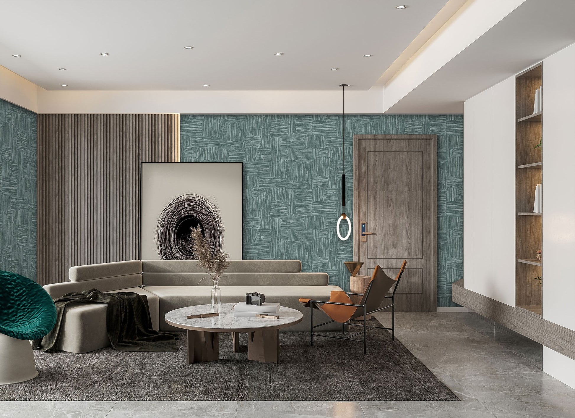 The Muse Collection 25101-5 room wallpaper by La Belle Maison