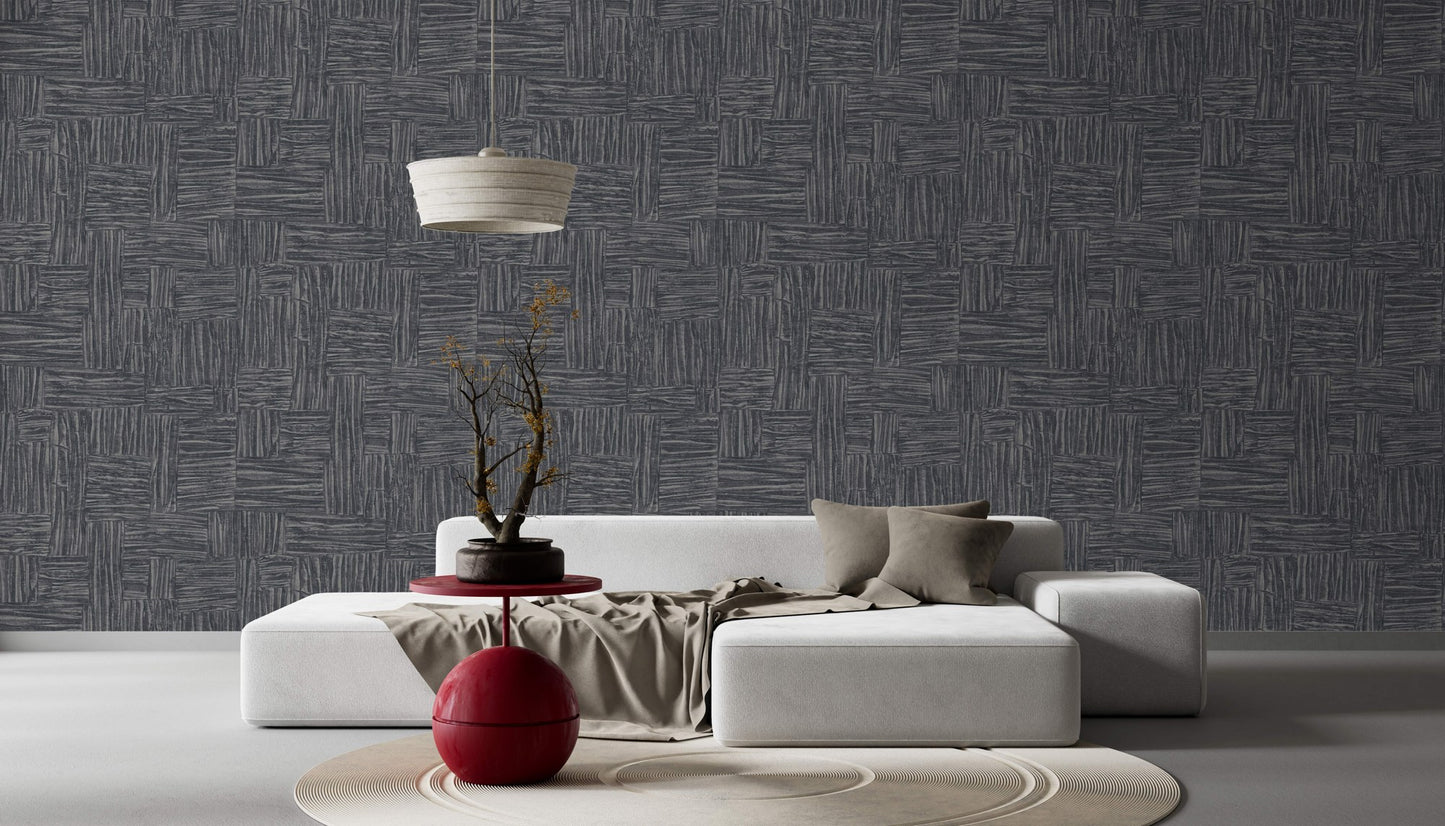 The Muse Collection Grey Artful Surface Wallpaper by La Belle Maison