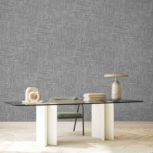 The Muse Collection Smoke Creative Pattern Wallpaper by La Belle Maison