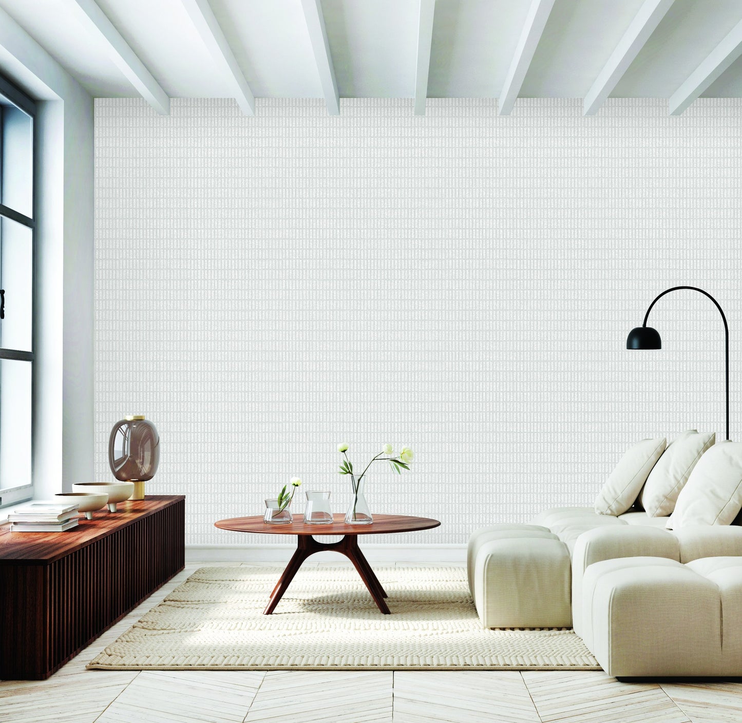 The Muse Collection Pearl Artistic Texture Wallpaper by La Belle Maison