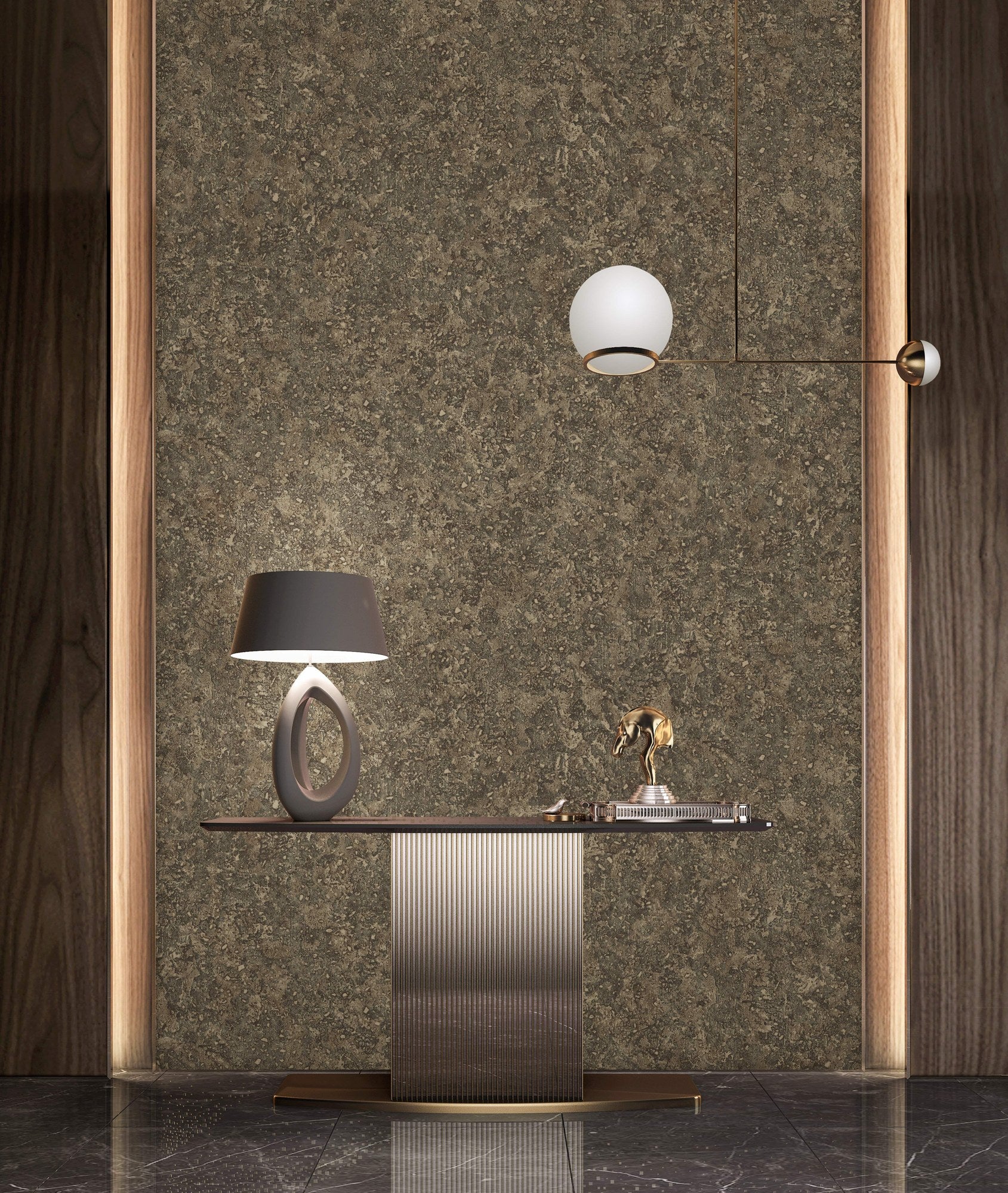 The Muse Collection 25103-5 room wallpaper by La Belle Maison