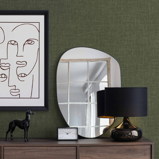 The Muse Collection Grey Muted Botanical Wallpaper by La Belle Maison