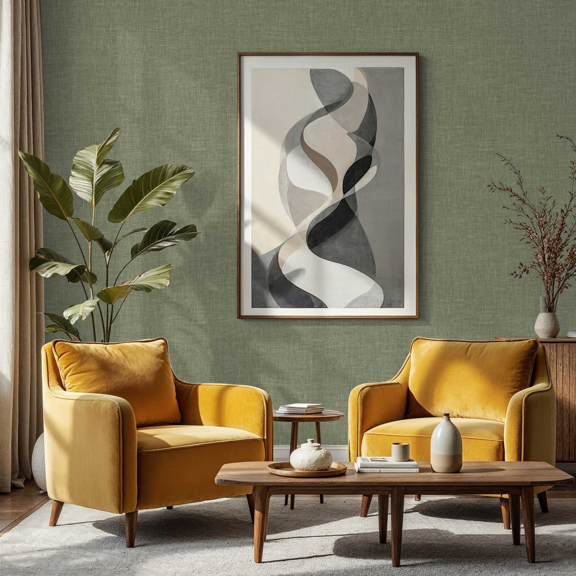 The Muse Collection 25104-10 room wallpaper by La Belle Maison