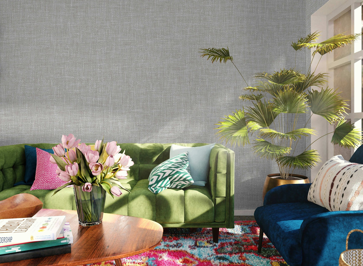 The Muse Collection 25104-3 room wallpaper by La Belle Maison