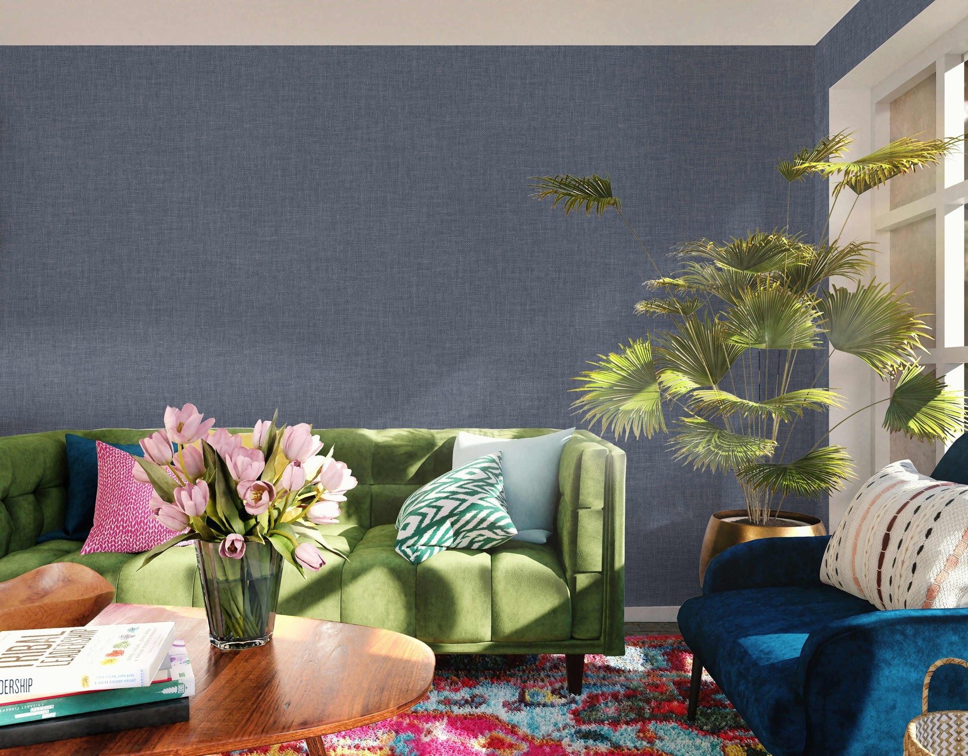 The Muse Collection 25104-9 room wallpaper by La Belle Maison