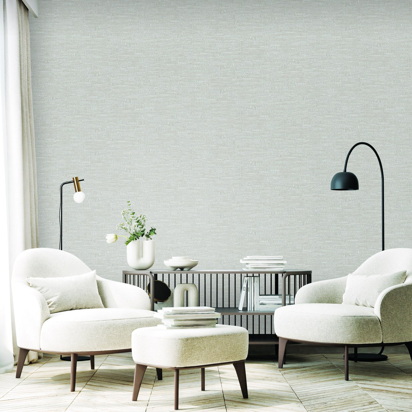 The Muse Collection Pebble Soft Abstract Wallpaper by La Belle Maison