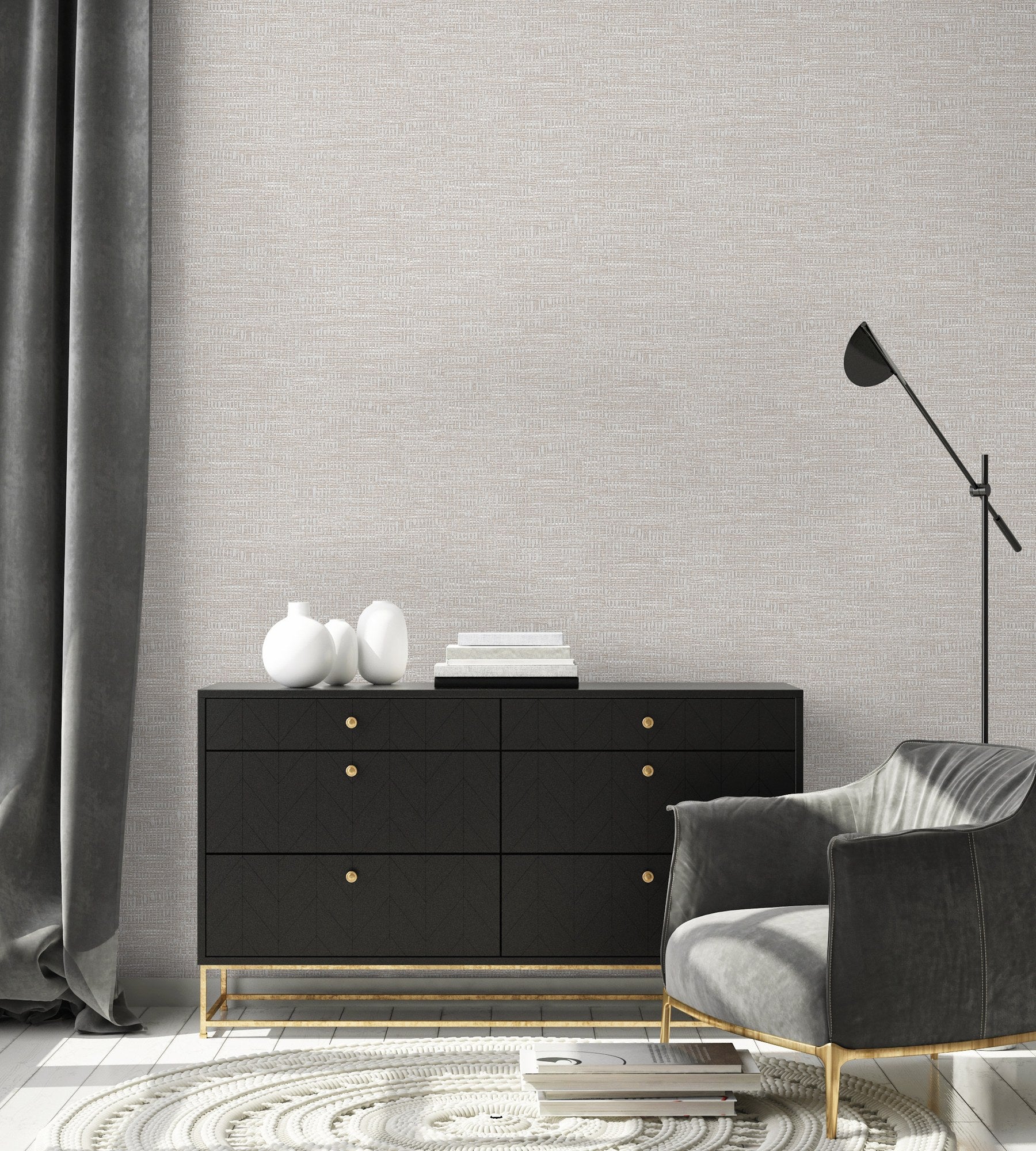 The Muse Collection 25106-1 room wallpaper by La Belle Maison