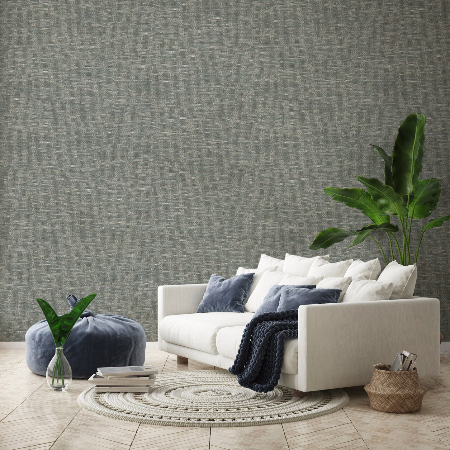 The Muse Collection Ash Studio Motif Wallpaper by La Belle Maison