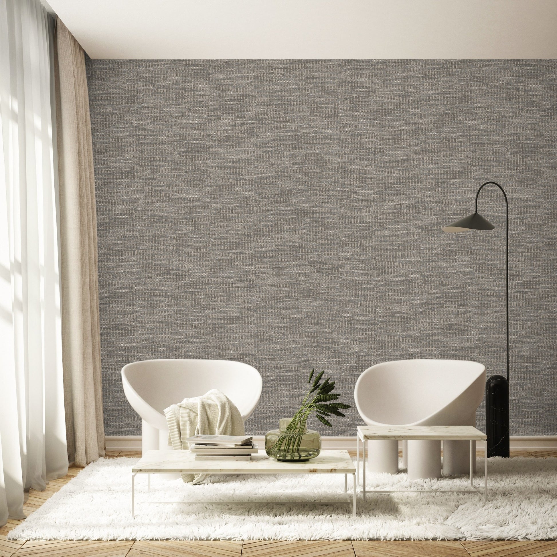 The Muse Collection Pebble Studio Motif Wallpaper by La Belle Maison