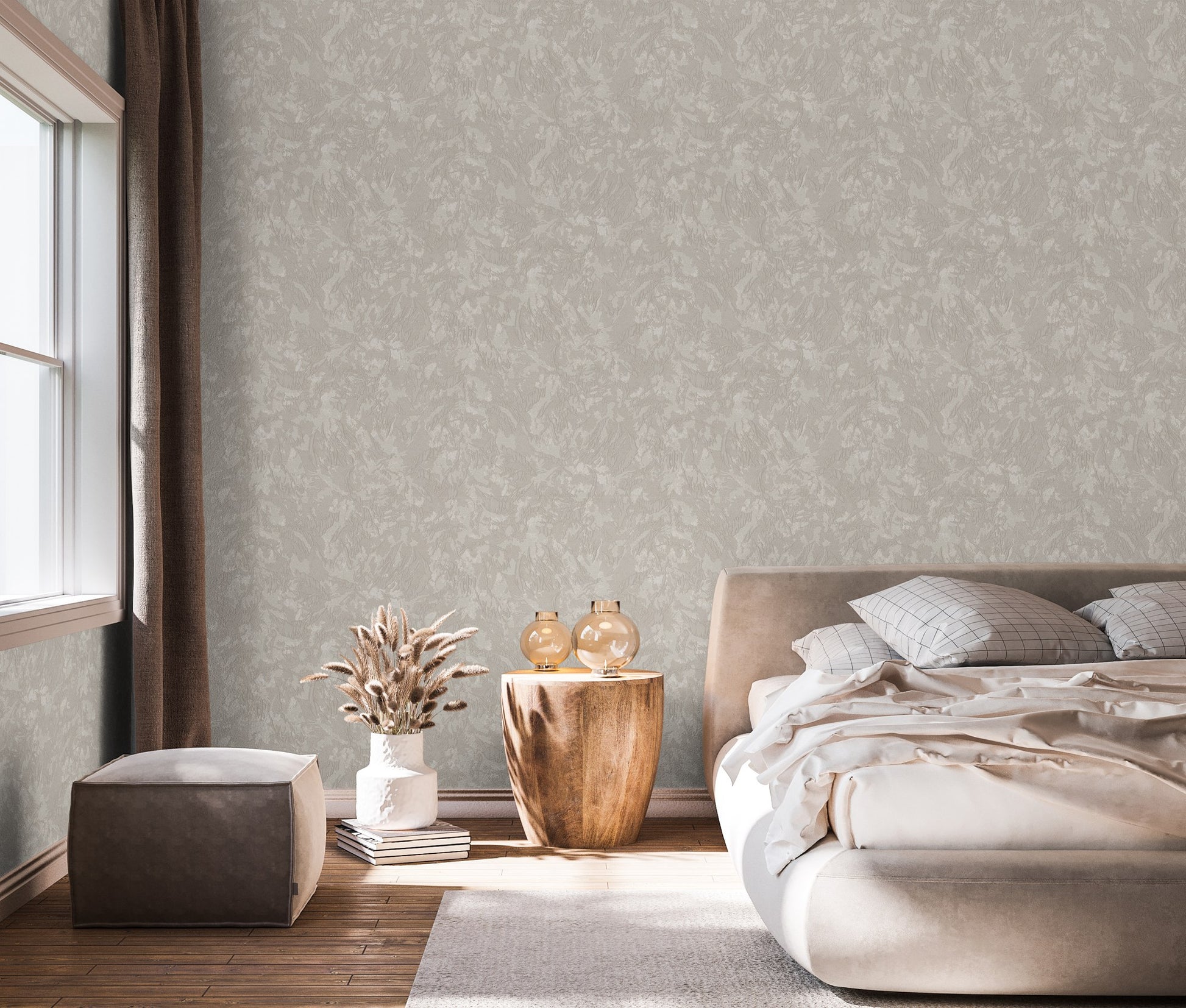 The Muse Collection Smoke Soft Abstract Wallpaper by La Belle Maison
