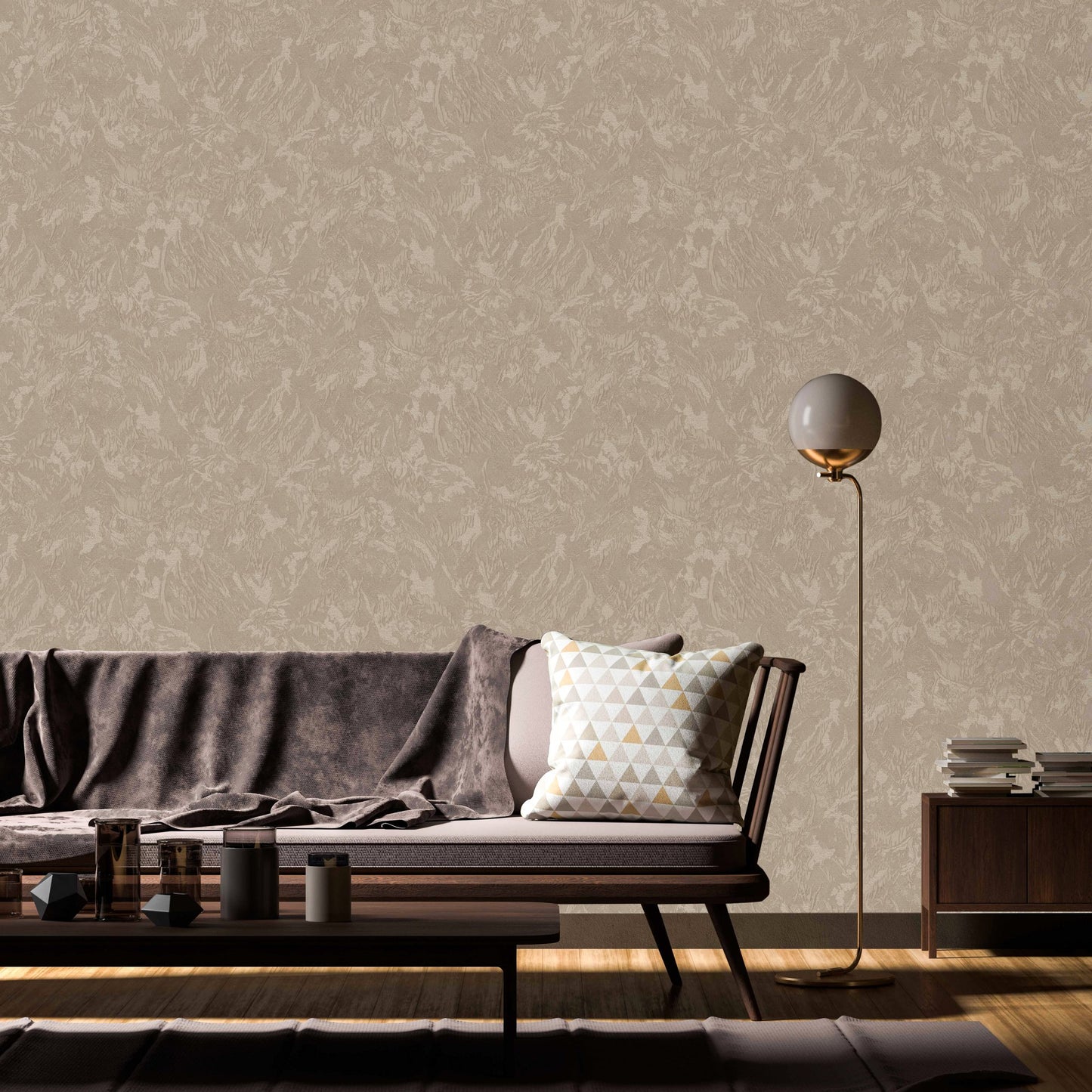 The Muse Collection Clay Creative Pattern Wallpaper by La Belle Maison
