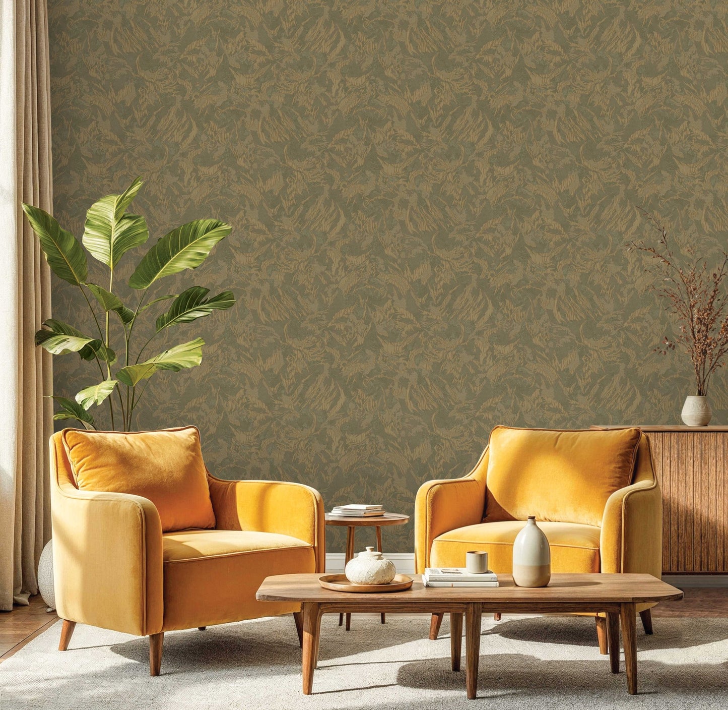 The Muse Collection 25107-4 room wallpaper by La Belle Maison