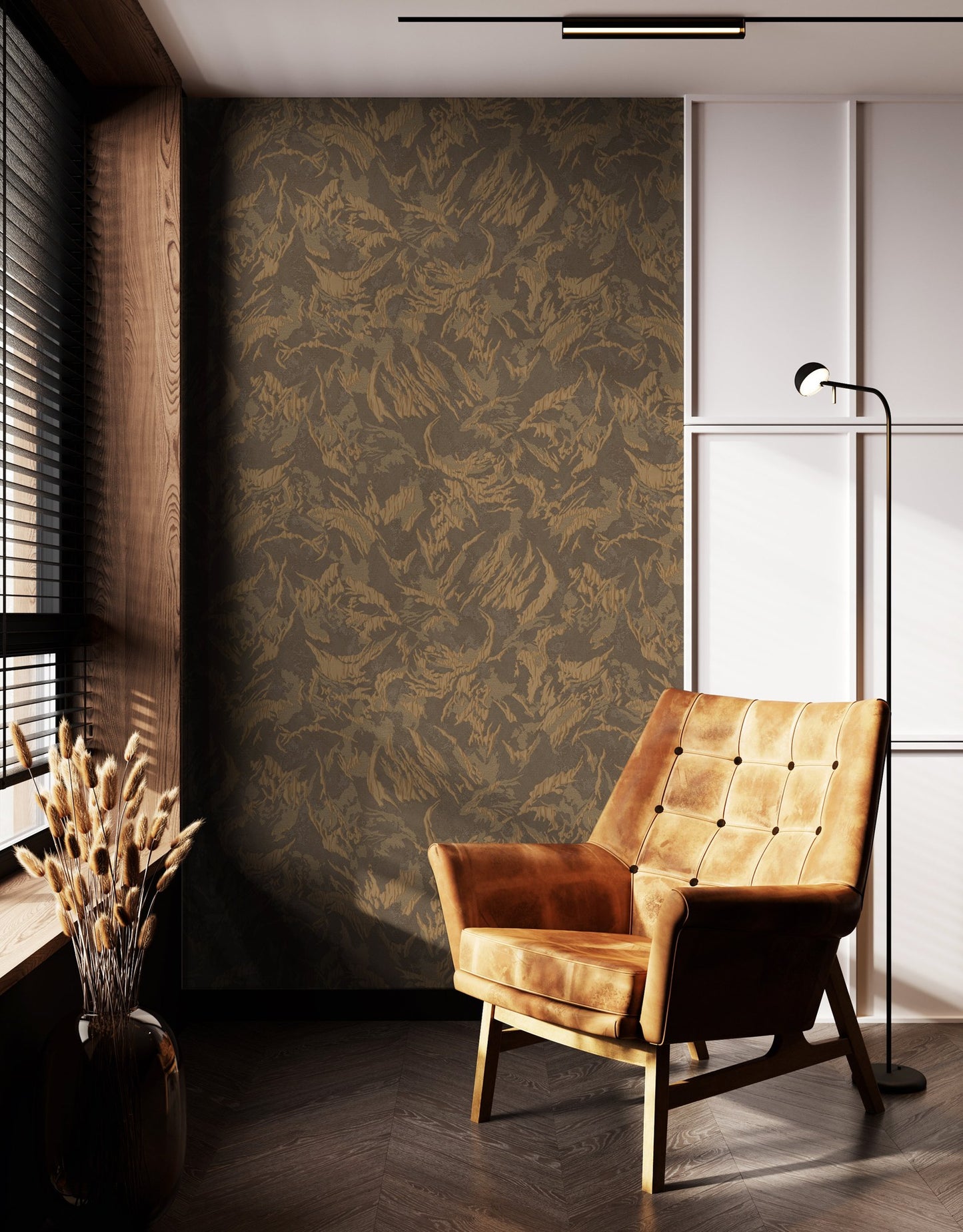 The Muse Collection 25107-5 room wallpaper by La Belle Maison