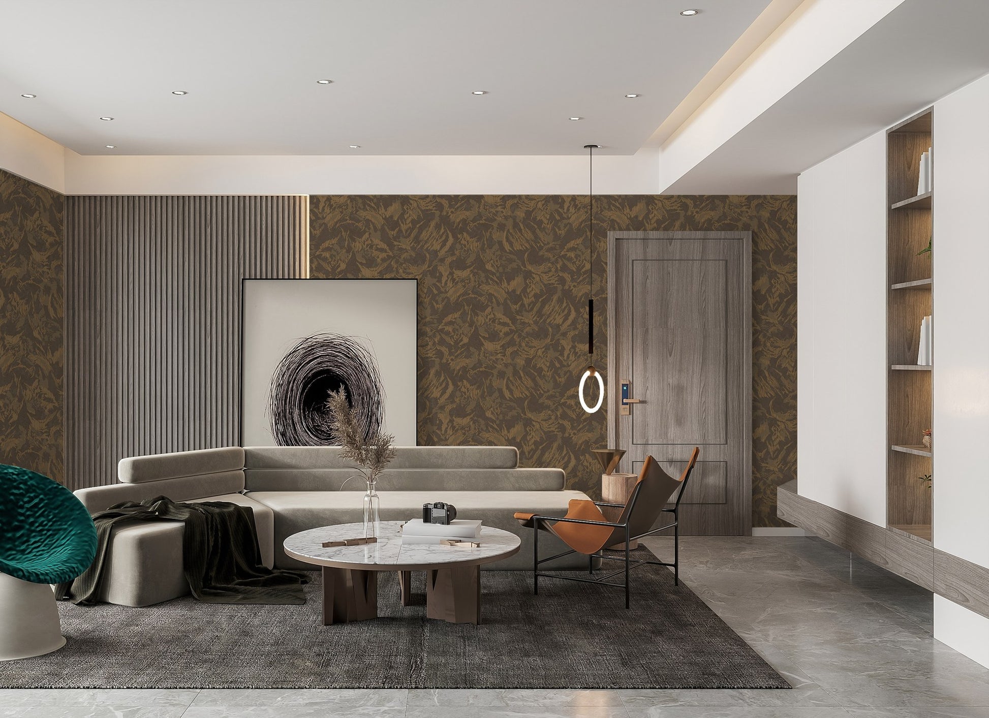 The Muse Collection 25107-5 room wallpaper by La Belle Maison
