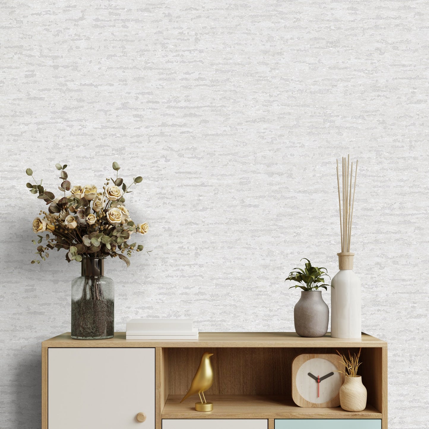 The Muse Collection Shell Artistic Texture Wallpaper by La Belle Maison