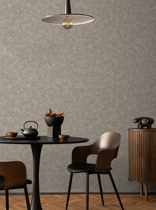 The Muse Collection Fawn Muted Botanical Wallpaper by La Belle Maison