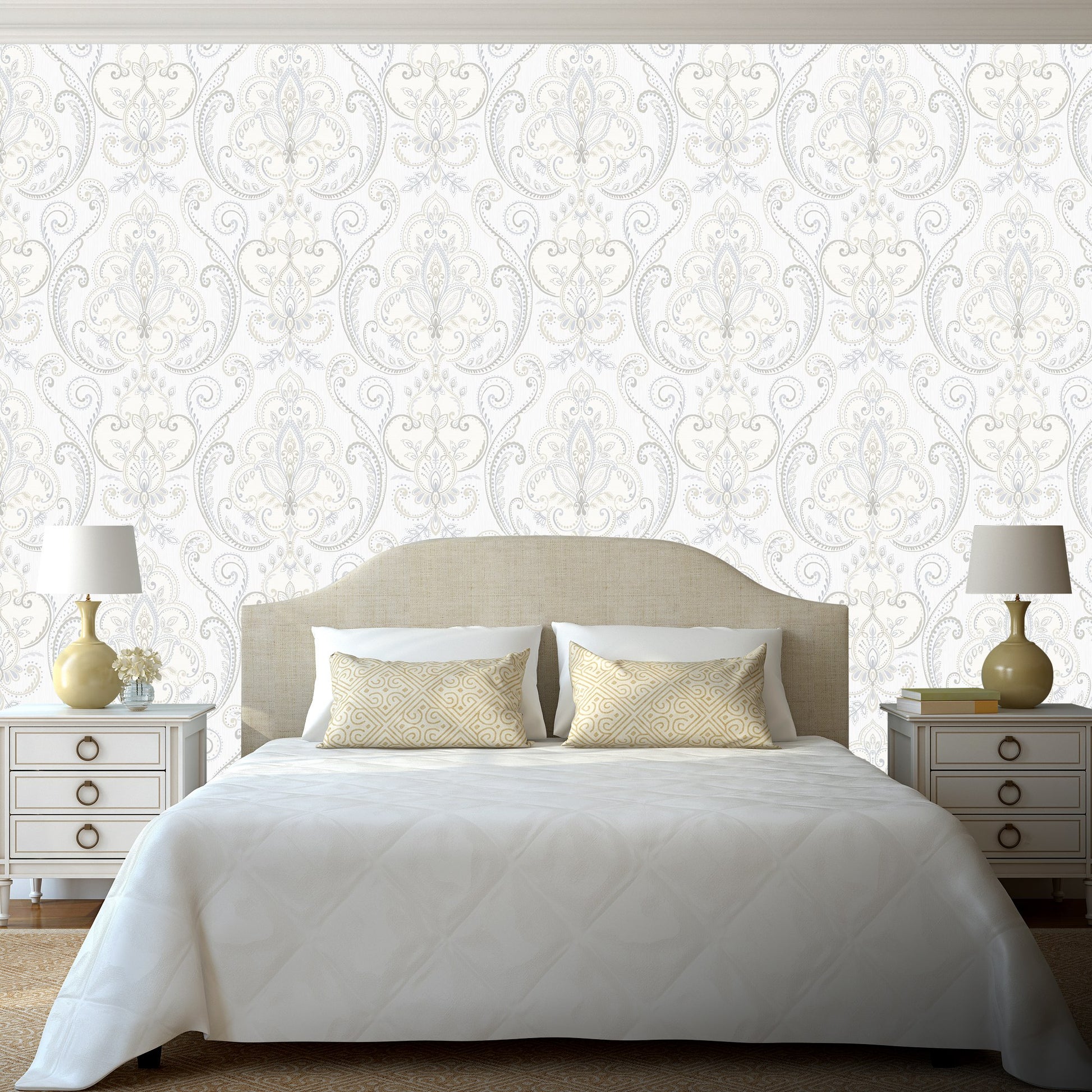 Tropical Maison Silk Resort Floral Wallpaper by La Belle Maison