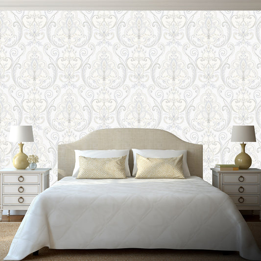 Tropical Maison Silk Resort Floral Wallpaper by La Belle Maison
