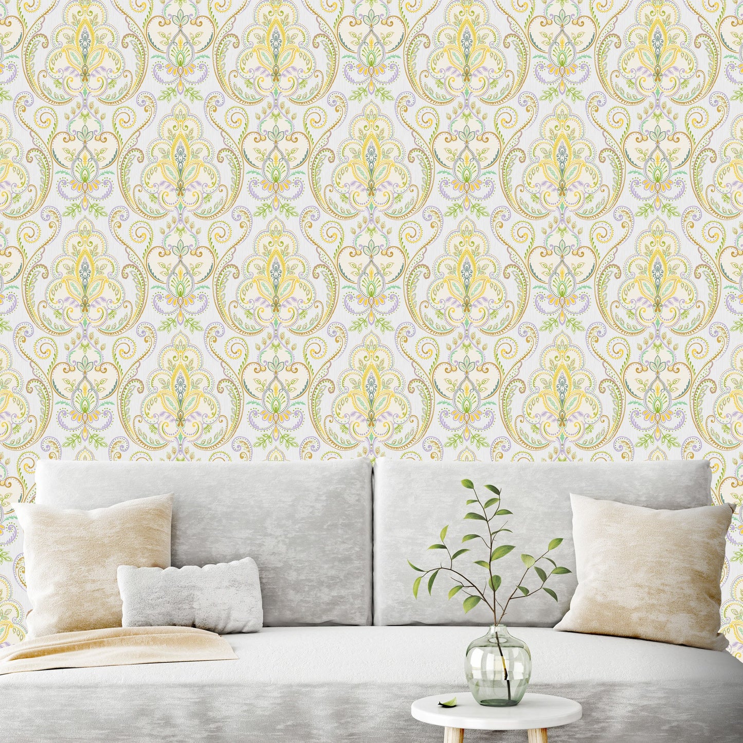 Tropical Maison Pebble Fresh Tropical Wallpaper by La Belle Maison