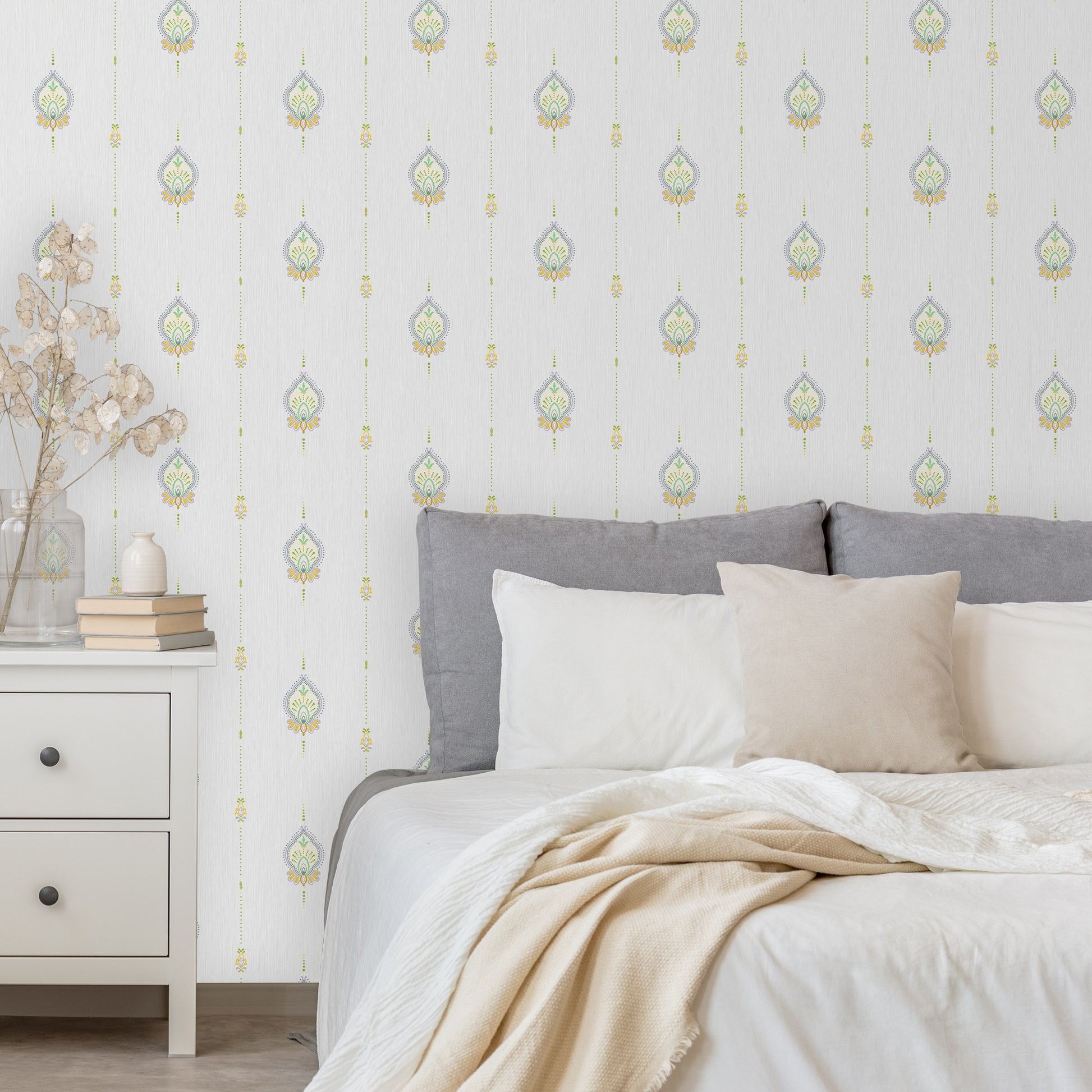 Tropical Maison Smoke Resort Floral Wallpaper by La Belle Maison