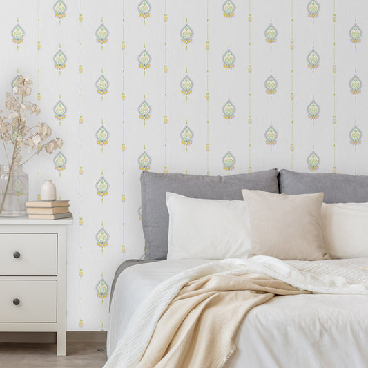Tropical Maison Smoke Resort Floral Wallpaper by La Belle Maison