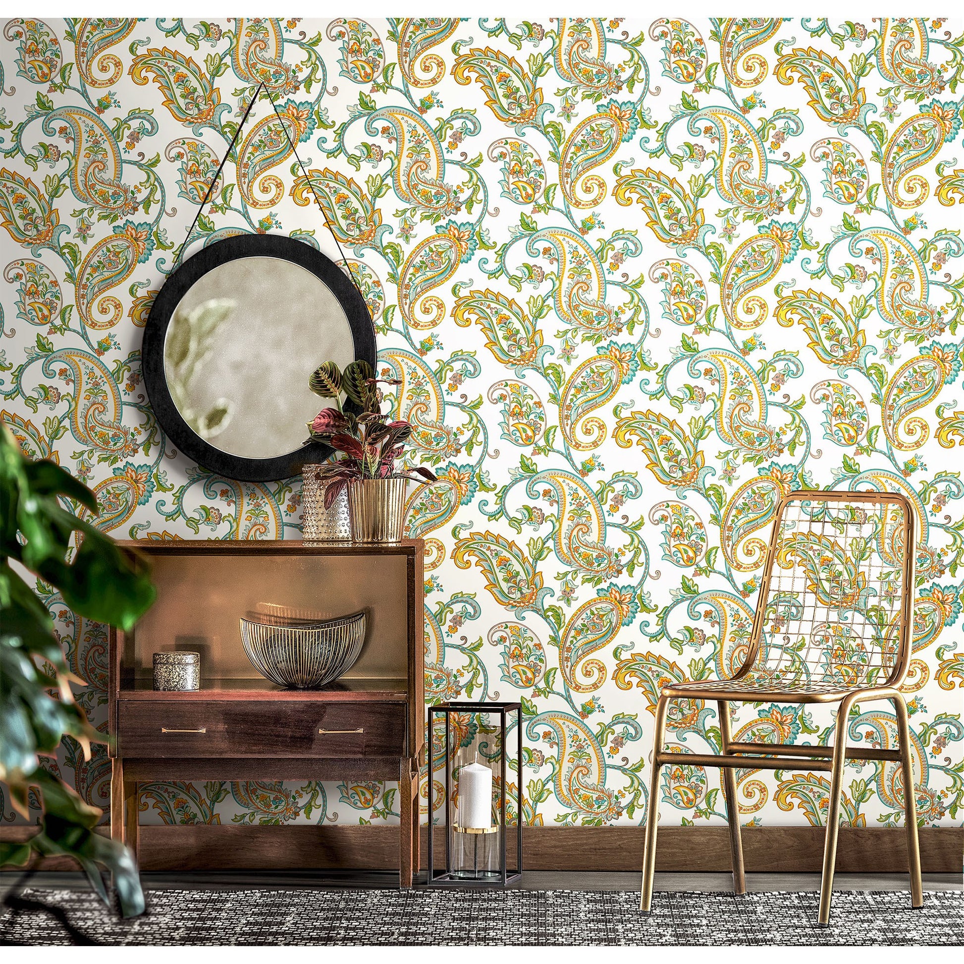 Tropical Maison Dune Garden Mural Wallpaper by La Belle Maison