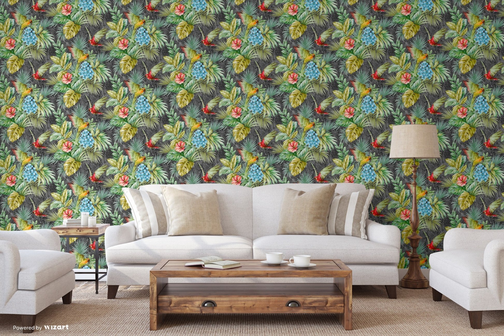 Tropical Maison 9905-4 room wallpaper by La Belle Maison