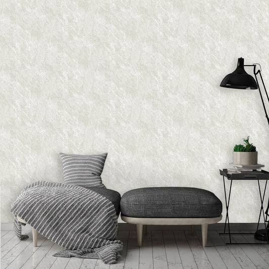 Tropical Maison Stone Grey Garden Mural Wallpaper by La Belle Maison