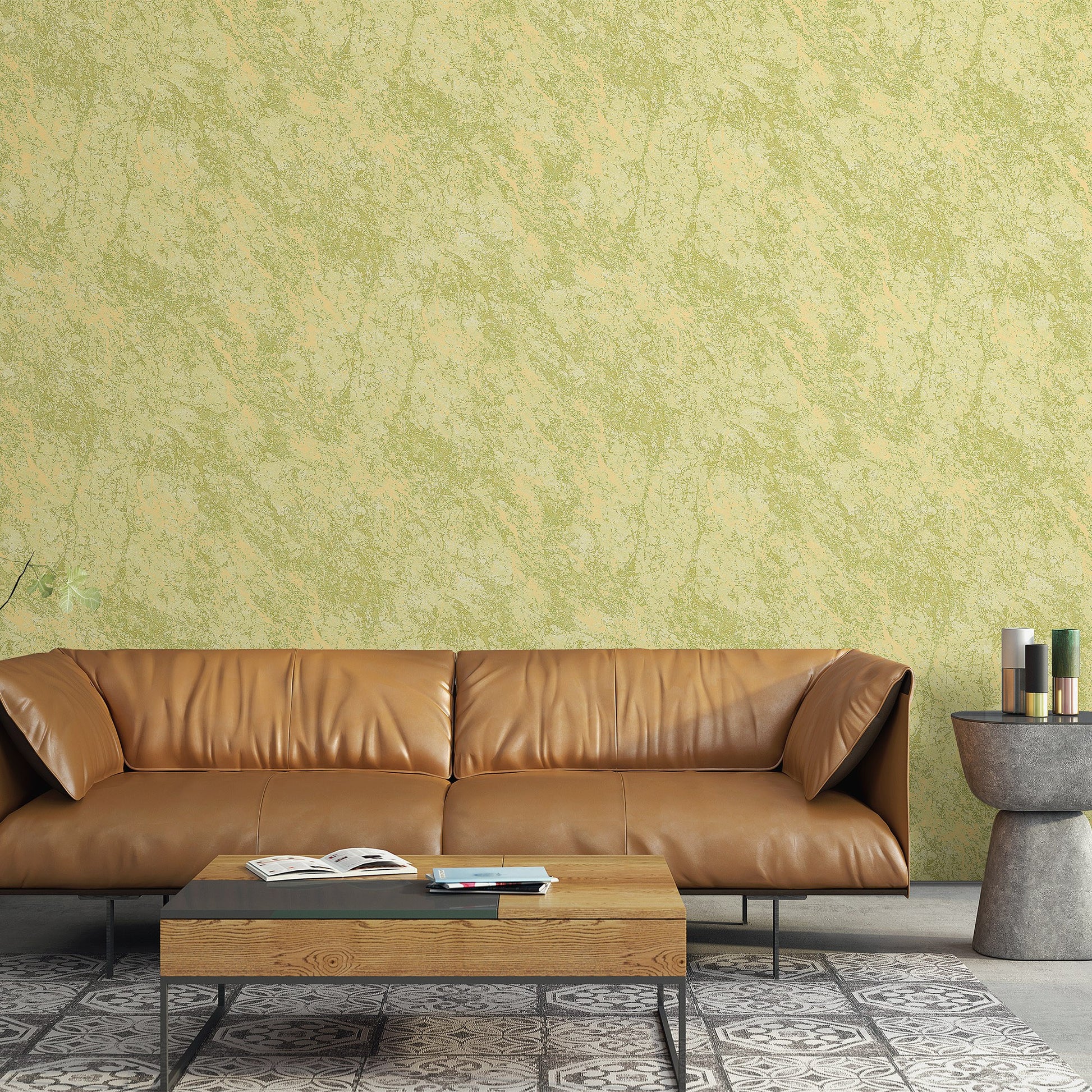 Tropical Maison Cocoa Tropical Leaf Wallpaper by La Belle Maison