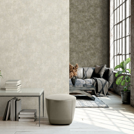 Tropical Maison Warm Grey Fresh Tropical Wallpaper by La Belle Maison
