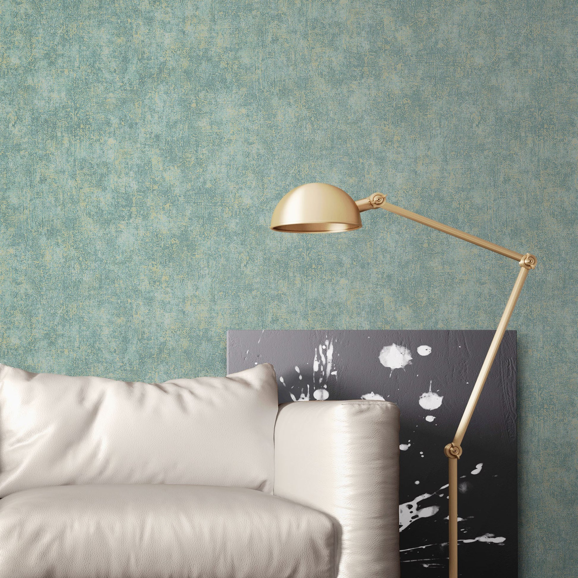 Tropical Maison Silver Taupe Garden Mural Wallpaper by La Belle Maison