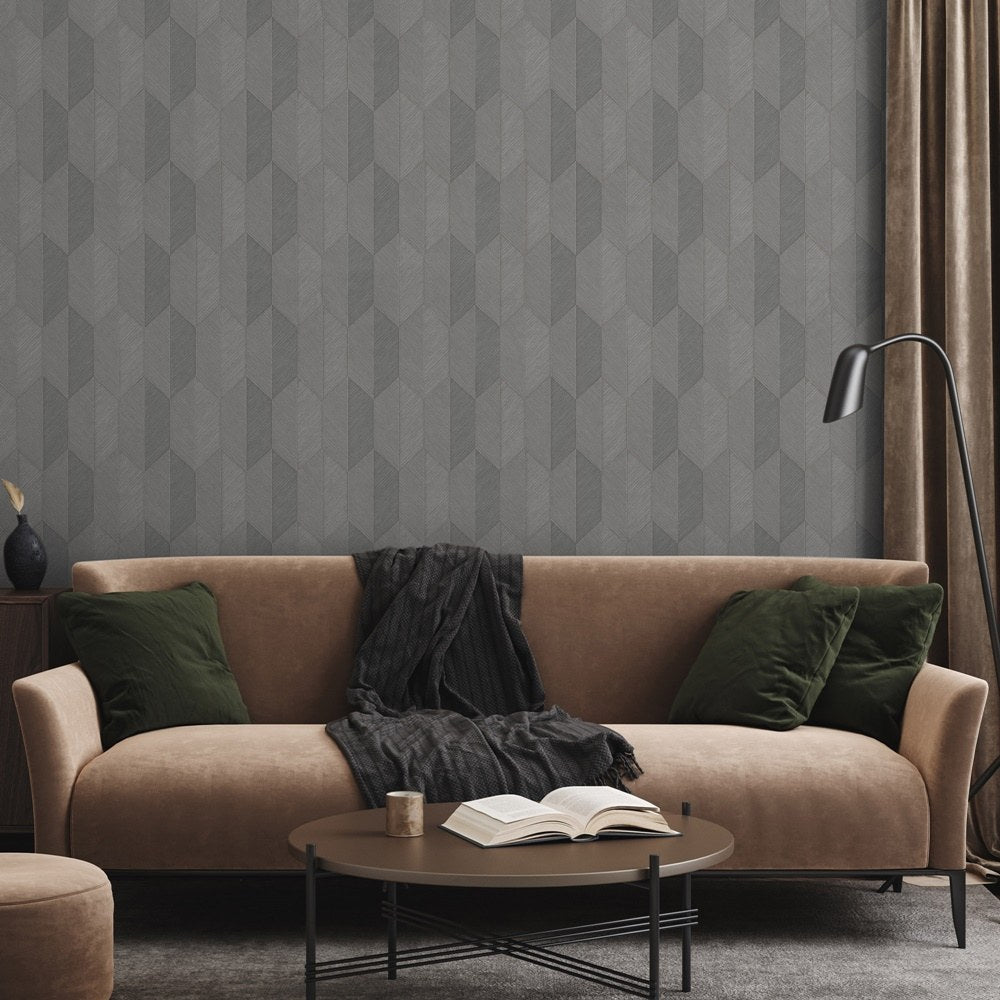 Vera Bloom Smoke Soft Bloom Wallpaper by La Belle Maison