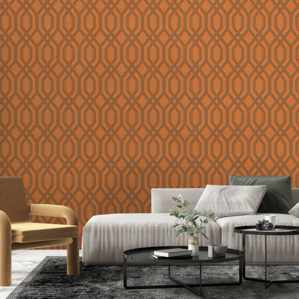 Vera Bloom Taupe Romantic Floral Wallpaper by La Belle Maison