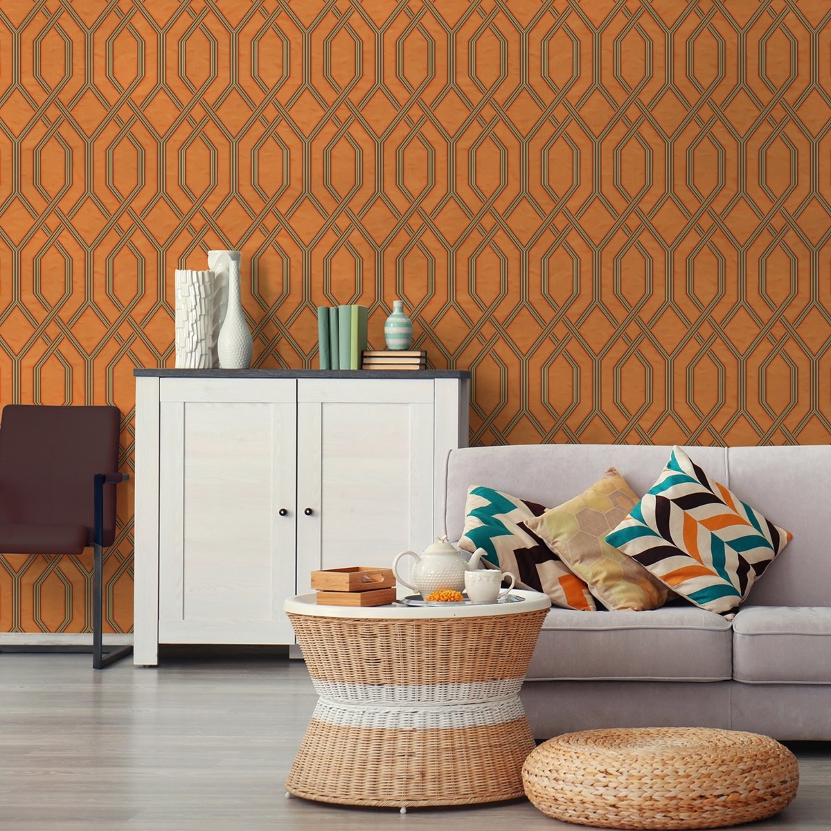 Vera Bloom 1502-4 room wallpaper by La Belle Maison