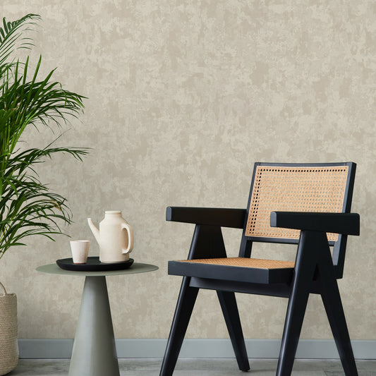 Vera Bloom Silver Taupe Gentle Botanical Wallpaper by La Belle Maison