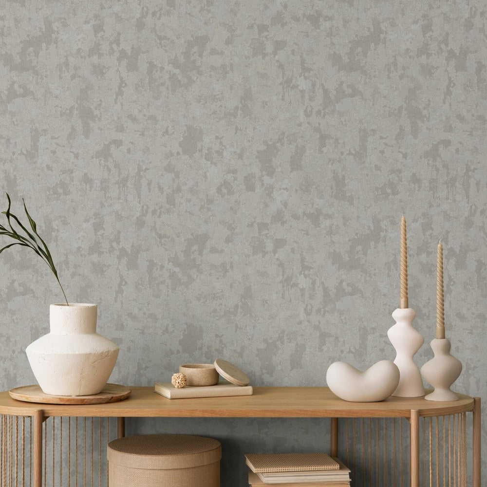 Vera Bloom Smoke Floral Wallpaper II by La Belle Maison