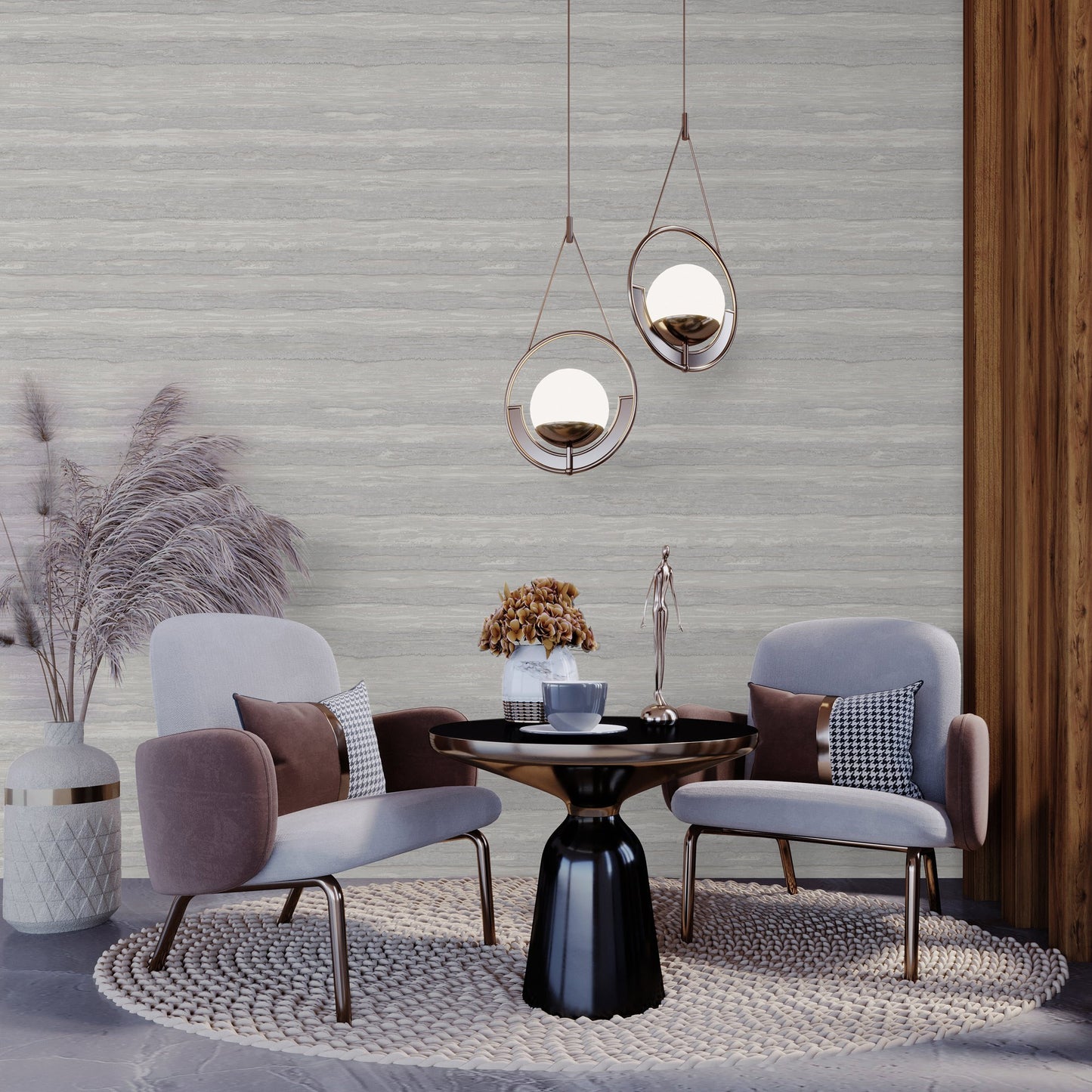 Vera Bloom 1506-1 room wallpaper by La Belle Maison